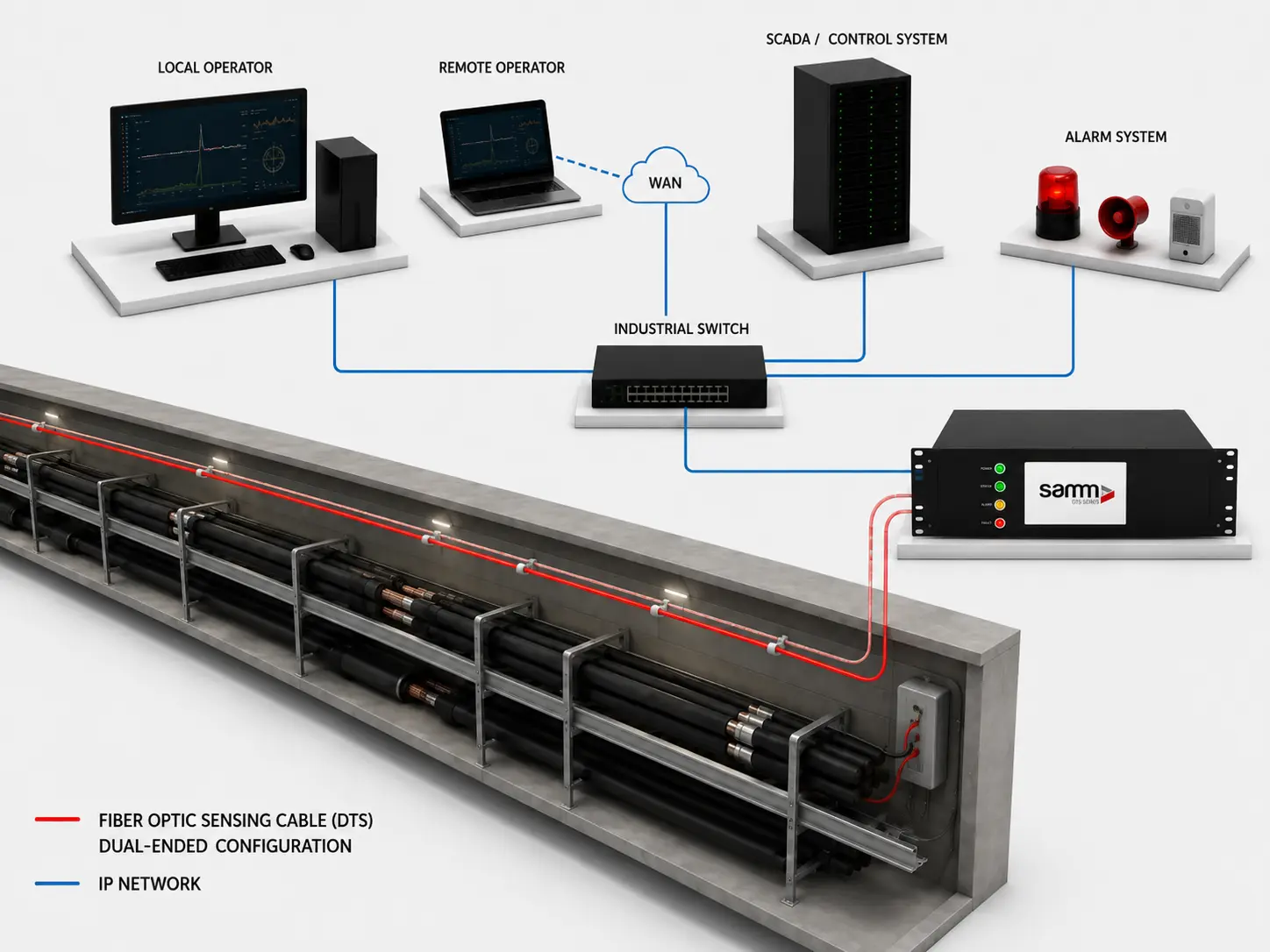 FOTAS Energy & Utilities monitoring architecture diagram