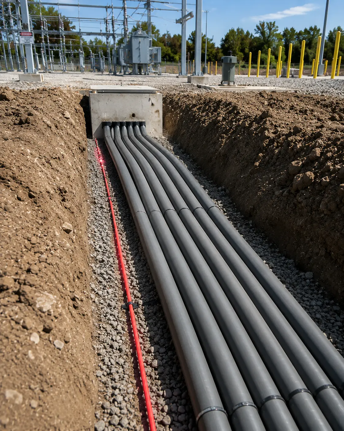 Substation fiber optic DTS monitoring