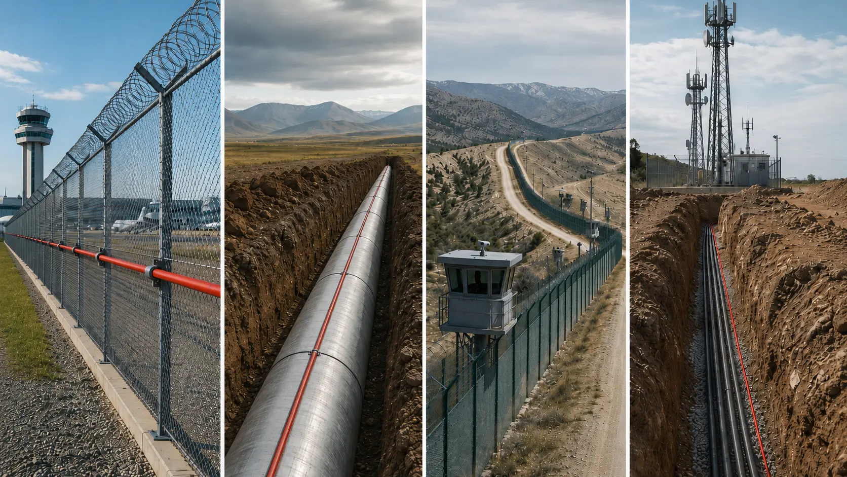 FOTAS DAS applications across pipelines, secure perimeters, border routes and telecom infrastructure monitored by distributed acoustic sensing
