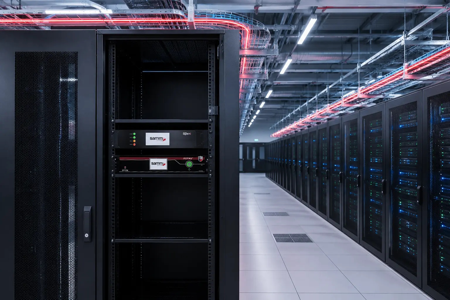 FOTAS DTS thermal monitoring across data center cable routes and racks