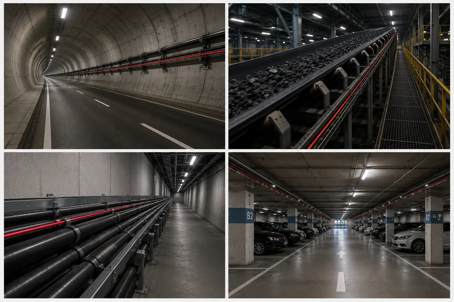 FOTAS APEX fiber optic linear heat detection applied along a protected route