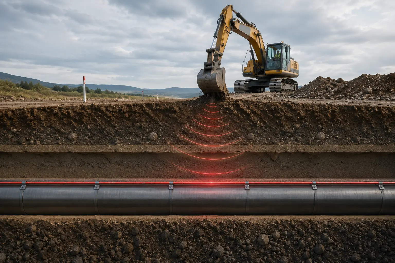 DAS excavation and third-party intrusion detection for pipelines