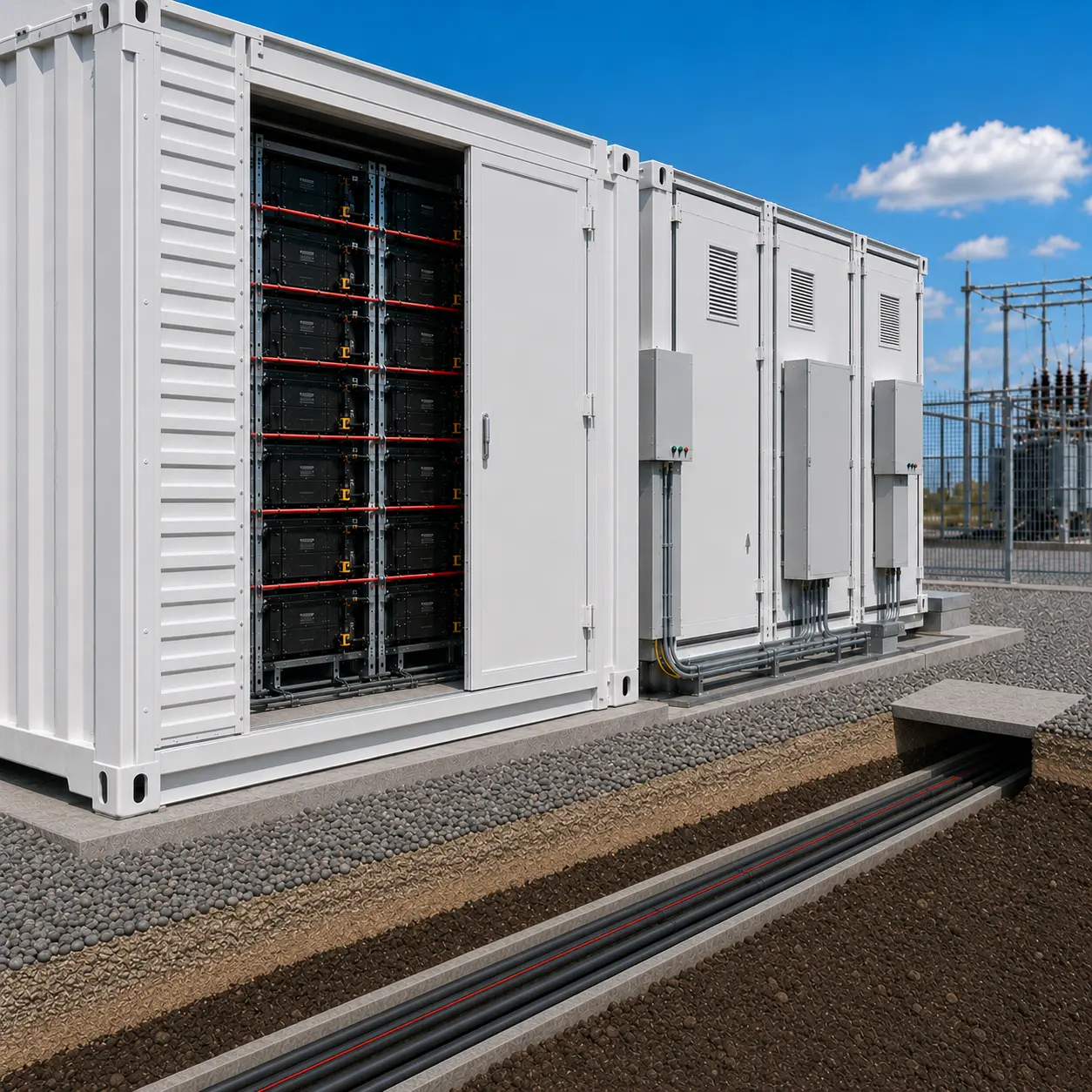 FOTAS BESS and underground power cable DTS monitoring