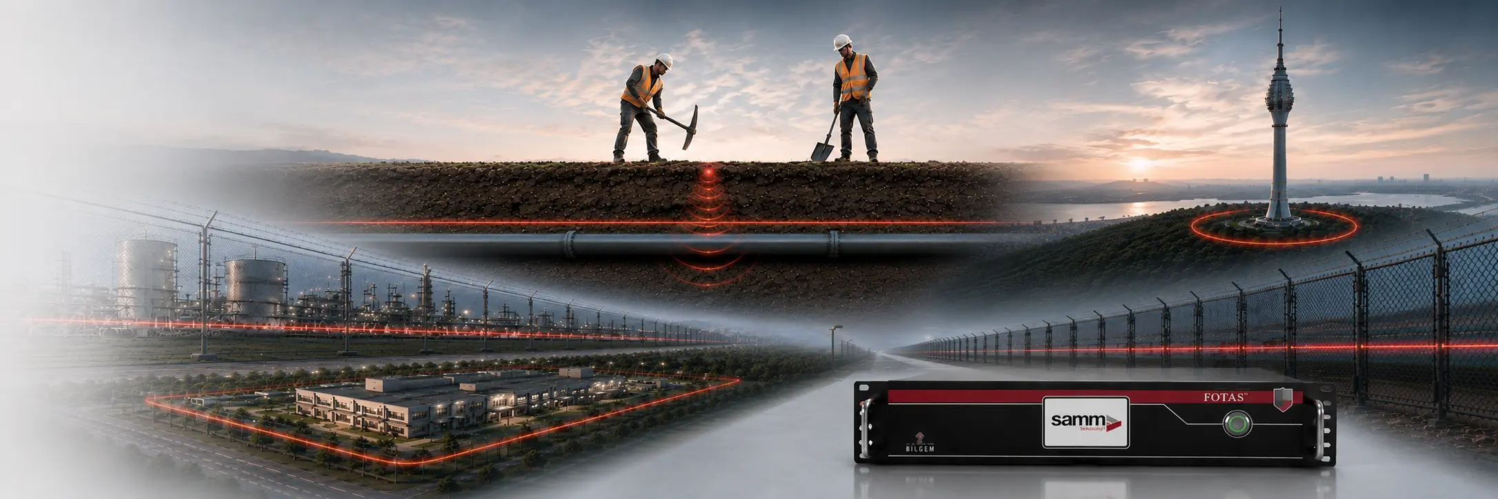 FOTAS DAS fiber optic distributed acoustic sensing for perimeter security, border monitoring and critical infrastructure protection