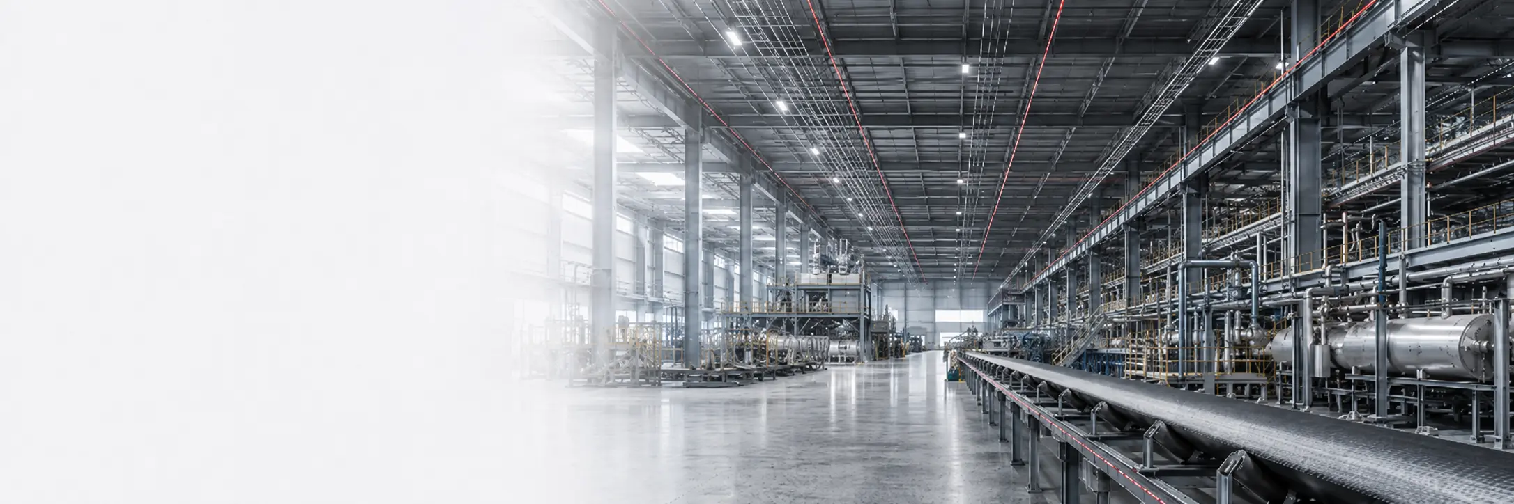 Industrial infrastructure fiber optic monitoring across a manufacturing facility