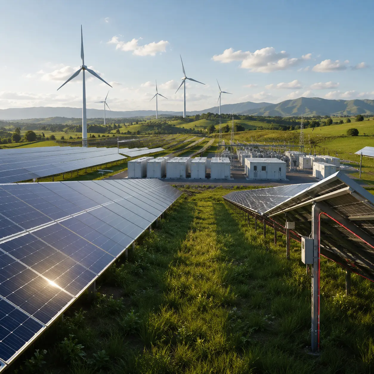 Integrated renewable energy site monitoring for solar, wind and BESS infrastructure