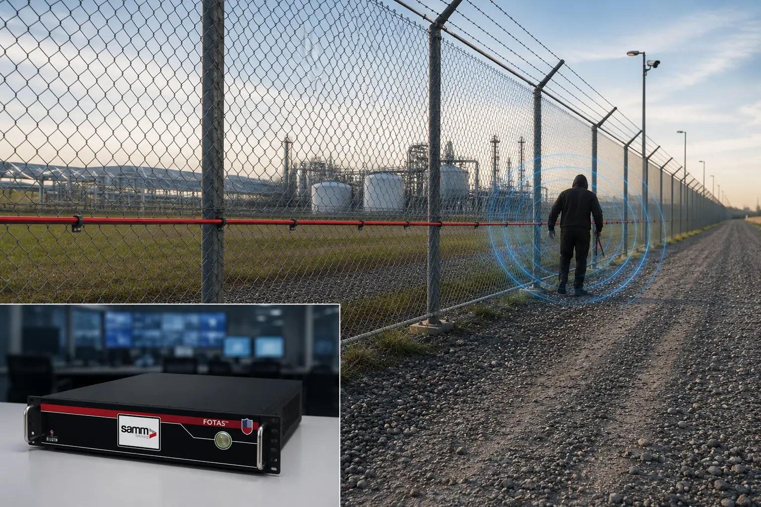 FOTAS DAS distributed acoustic sensing for perimeter security monitoring