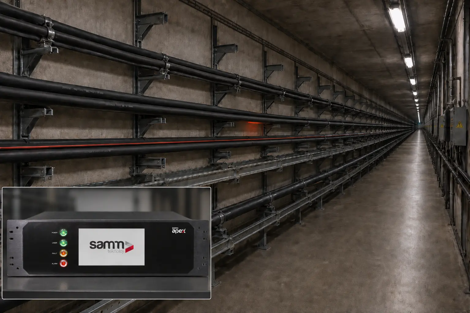 FOTAS INTEGRITY thermal condition monitoring in a high-voltage cable tunnel