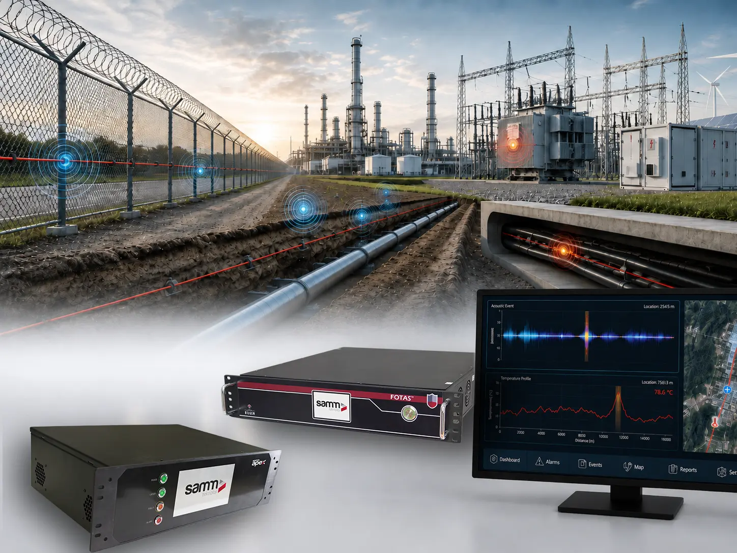 FOTAS distributed fibre optic sensing ecosystem for critical infrastructure monitoring